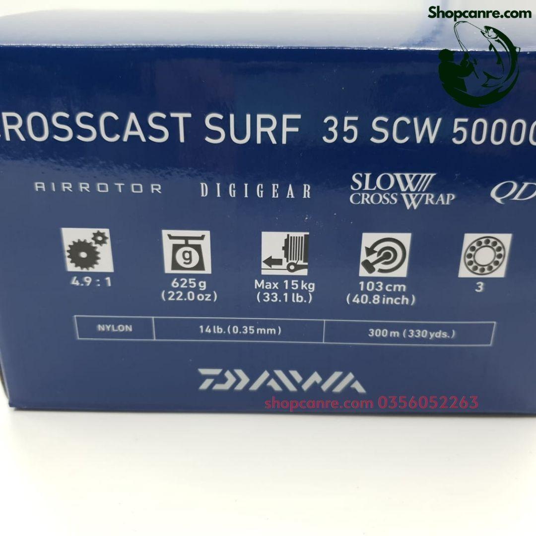 Máy câu cá lô nông DAIWA CROSSCAST SURF SCW 5000 CQD